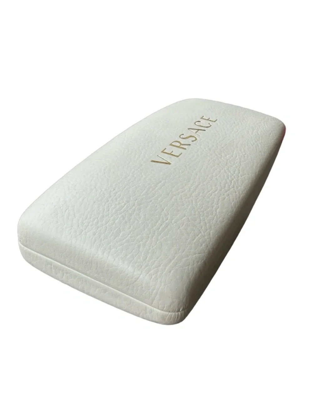 VERSACE Ivory Hardshell Eyewear Sunglasses Case 6 1/4” Rectangle